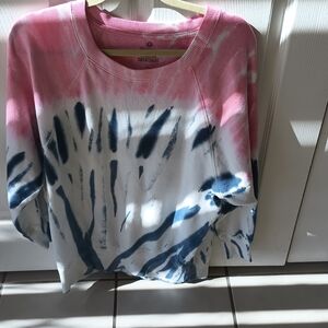 Tie-Dye Pink and Blue Sweatshirt